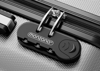 Sada 3 kusů kufrů s pevným pláštěm a kolečky 360° | stříbrná č.3