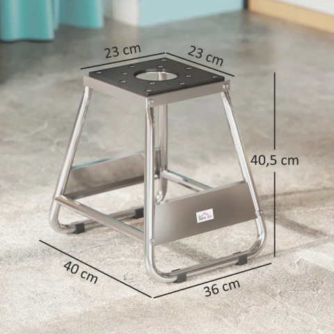 Stojan na motorku 40x36x40,5 cm | šedý č.3