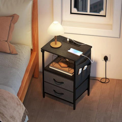 Konferenční stolek s nabíjecí stanicí | černý č.5