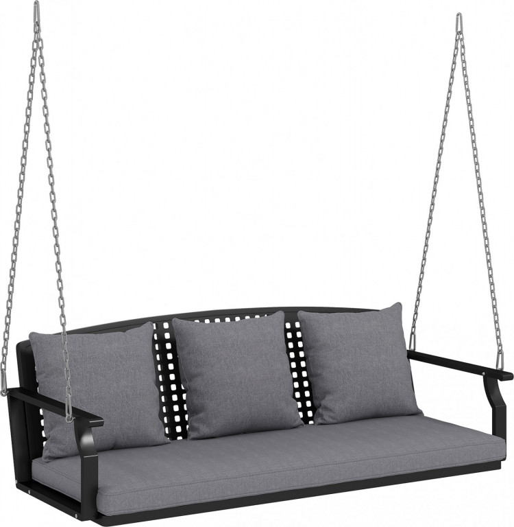 3místná houpací lavice | šedá