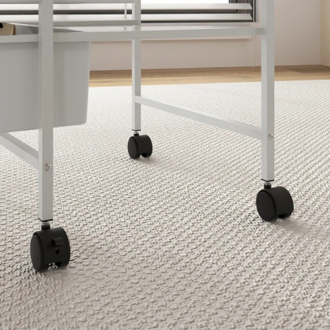 Servírovací vozík se 3 policemi 40,8 x 33,5 x 6,5 cm | bílý č.5