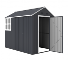 Zahradní kůlna na nářadí, 259 x 172 x 222 cm| tmavě šedá č.3