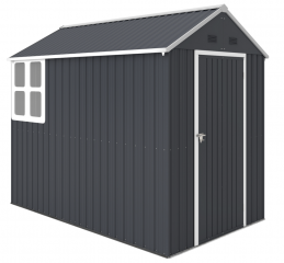 Zahradní kůlna na nářadí, 259 x 172 x 222 cm| tmavě šedá č.2