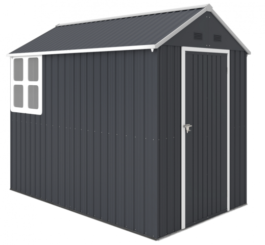 Zahradní kůlna na nářadí, 259 x 172 x 222 cm| tmavě šedá č.2