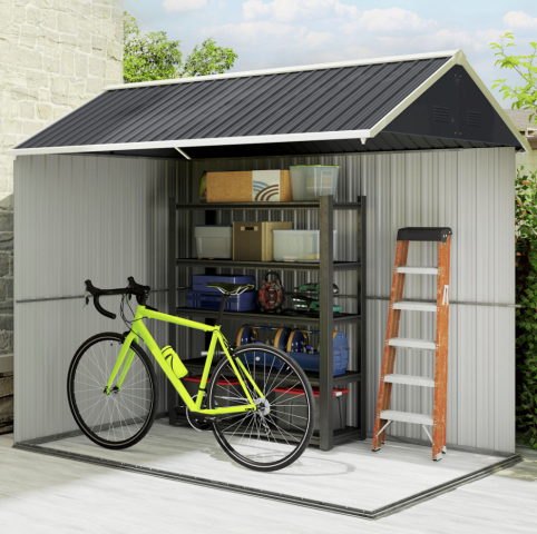 Zahradní kůlna na nářadí, 259 x 172 x 222 cm| tmavě šedá č.4