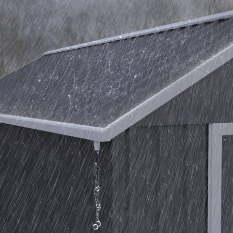 Zahradní kůlna na nářadí, 259 x 172 x 222 cm| tmavě šedá č.9