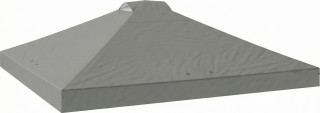 Náhradní střecha na altán s 8 odtokovými otvory 3 x 3 m | světle šedá č.1