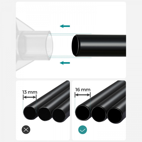 Plátěná šatní skříň 45 x 170 x 167 cm | Černá č.7