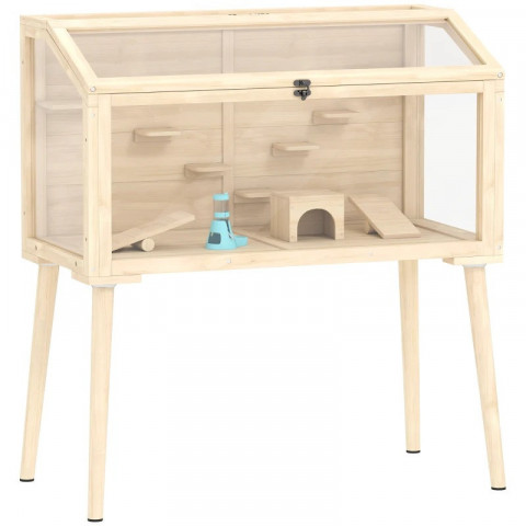 Klec pro křečka 110 x 52 x 101 cm | přírodní č.4