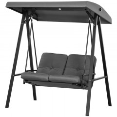 Zahradní houpačka 2místná | tmavě šedá č.2
