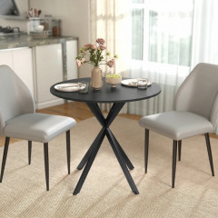 Kulatý jídelní stůl Ø80cm | černý č.3