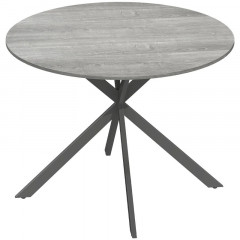 Kulatý jídelní stůl pro 4 osoby Ø100 cm | šedý č.2