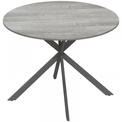 Kulatý jídelní stůl pro 4 osoby Ø100 cm | šedý č.2