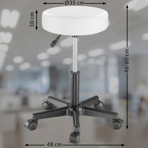 Toaletní stolek Jocelyn včetně pojízdné stoličky | bílý č.5