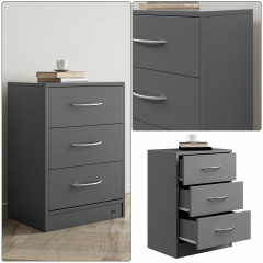 Noční stolek Eloise 54x39x28cm | antracit č.2