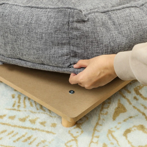 Pohovka pro psy 96 x 66 x 24 cm | tmavě šedá č.4