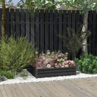 Vyvýšený záhon 120x120x30cm | šedý č.1