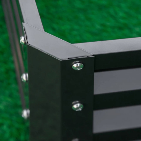 Vyvýšený záhon 120x120x30cm | šedý č.6