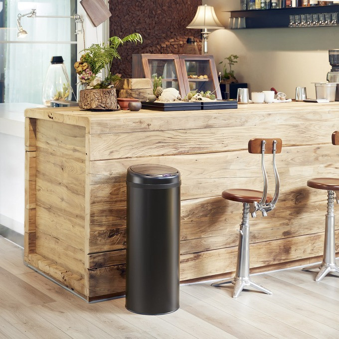 Senzorový odpadkový koš 50l | černý