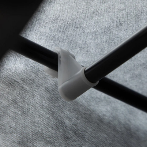 Látková šatní skříň 125 x 43 x 162,5 cm | tmavě šedá č.7