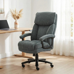 Ergonomická kancelářská židle s houpací funkcí | šedá č.1