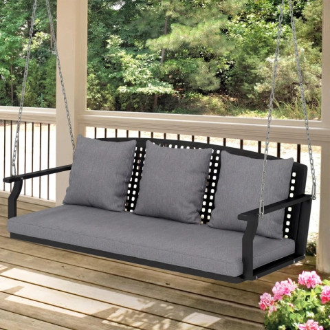 3místná houpací lavice | šedá č.4