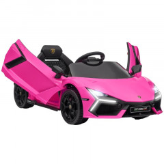 Dětské elektrické autíčko s licencí Lamborghini | růžové č.1