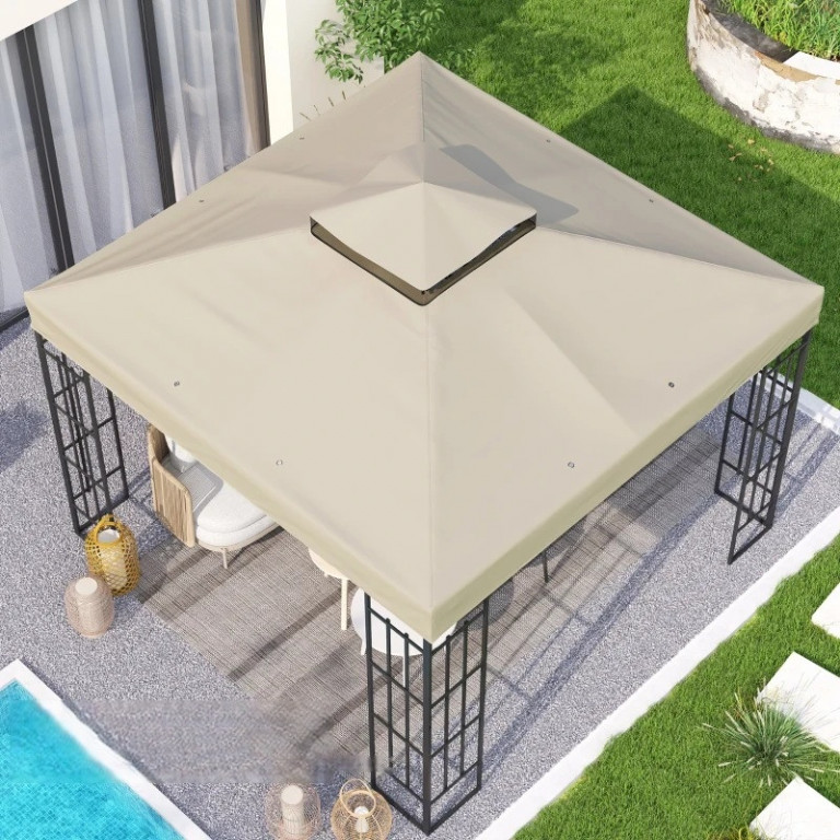 Náhradní střecha pro 3x3 m | krémově bílá