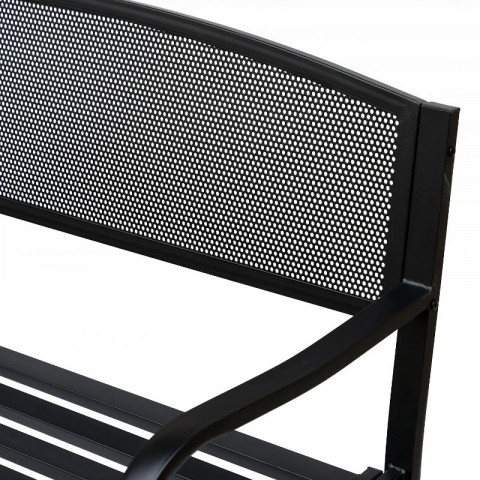 Zahradní lavička 127x60x87cm | černá č.5