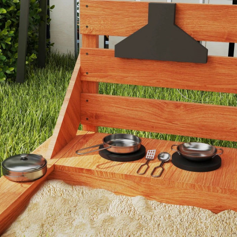 Dětské pískoviště s krytem ve tvaru lodi, 180 x 103 x 144,5 cm | oranžové č.5