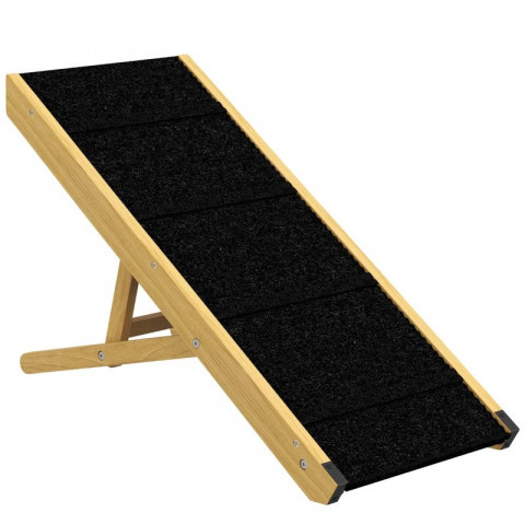 Skládací rampa pro psy 83,5 x 35 x 47,5 cm | přírodní č.2