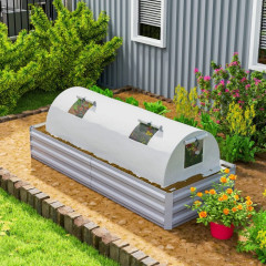 Zahradní fóliovník 200 x 80 x 45 cm | bílý č.1