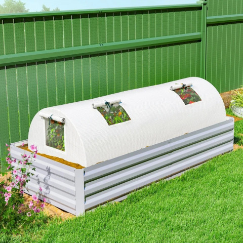 Zahradní fóliovník 200 x 80 x 45 cm | bílý č.2