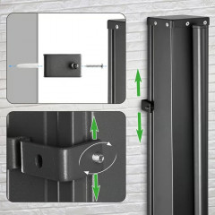 Boční markýza Nosara 160x300cm | antracit č.2