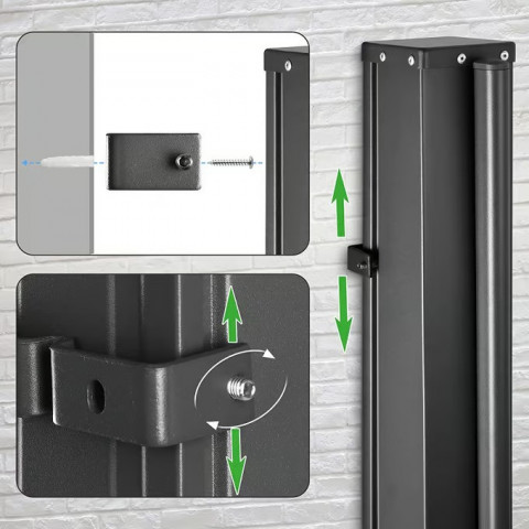 Boční markýza Nosara 160x300cm | antracit č.2