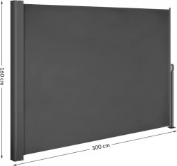 Boční markýza Nosara 160x300cm | antracit č.3