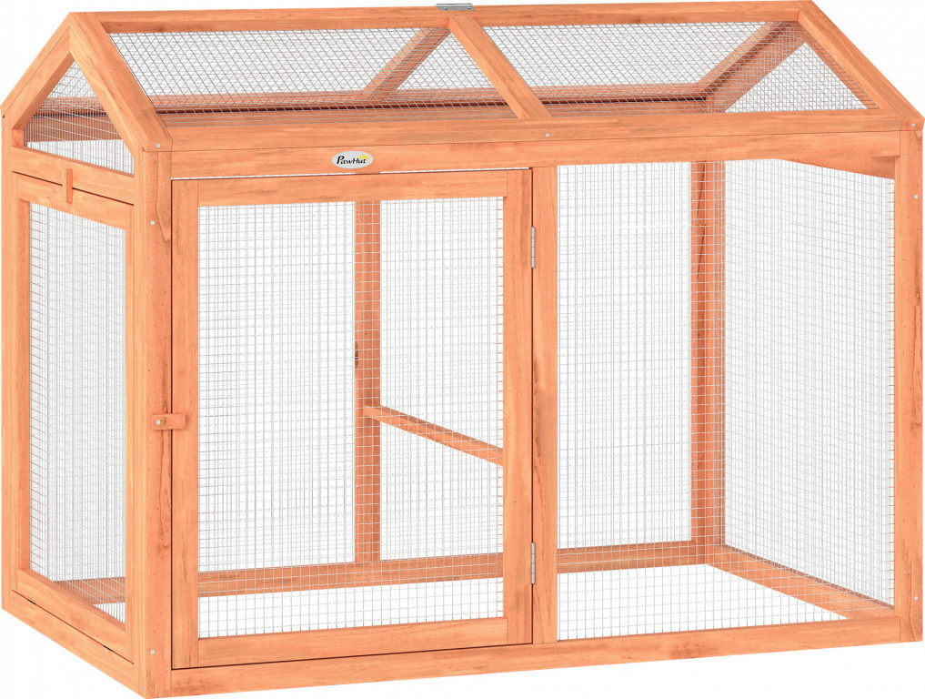 Výběh pro kuřata 104 x 70,5 x 84 cm | oranžový