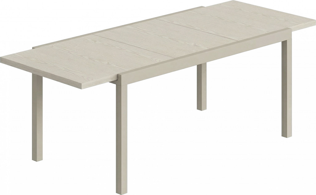 Rozkládací zahradní stůl 154-214 cm | světle šedý