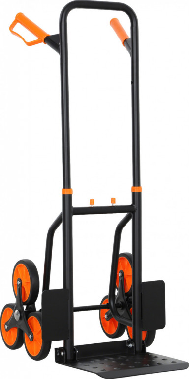 Skládací schodolez s ocelovým rámem | oranžový