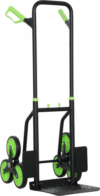 Skládací schodolez s ocelovým rámem | zelený