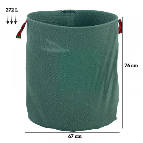 Zahradní pytle 3x272 litrů | zelené č.2