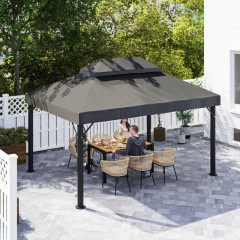 Náhradní dvojitá střecha pro altán, 3x4 m | tmavě šedá č.1