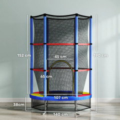 Dětská trampolína, průměr 140 cm | vícebarevná č.3