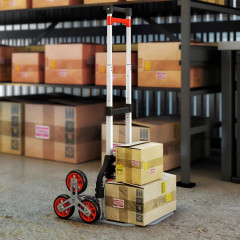 Skládací schodolez se 6 koly | červený č.1