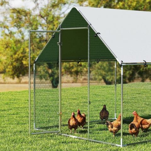 Ohrada pro volný chov 2 x 2 x 2 m | stříbrná č.5