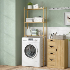 Koupelnová polička s ochranou proti překlopení | přírodní