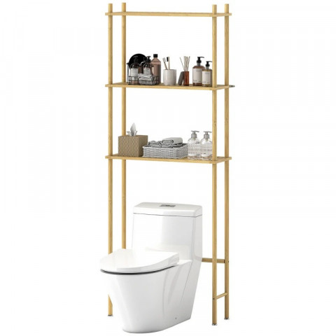 Koupelnová polička s ochranou proti překlopení | přírodní č.4