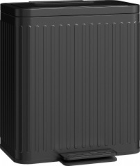 Kuchyňský odpadkový koš 2 x 20 litrů s měkkým zavíráním | černý
