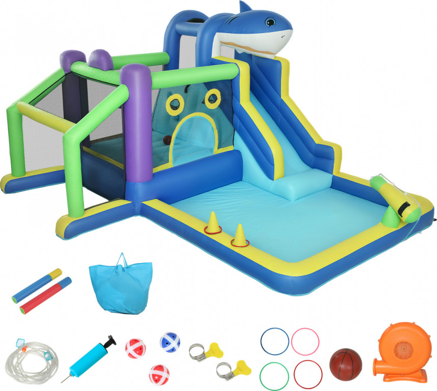 Nafukovací skákací hrad s nafukovačem | vícebarevný