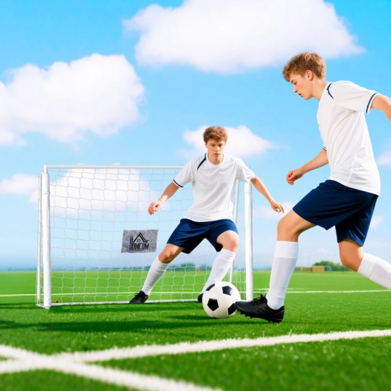 Fotbalová branka 186x62x123 cm | bílá